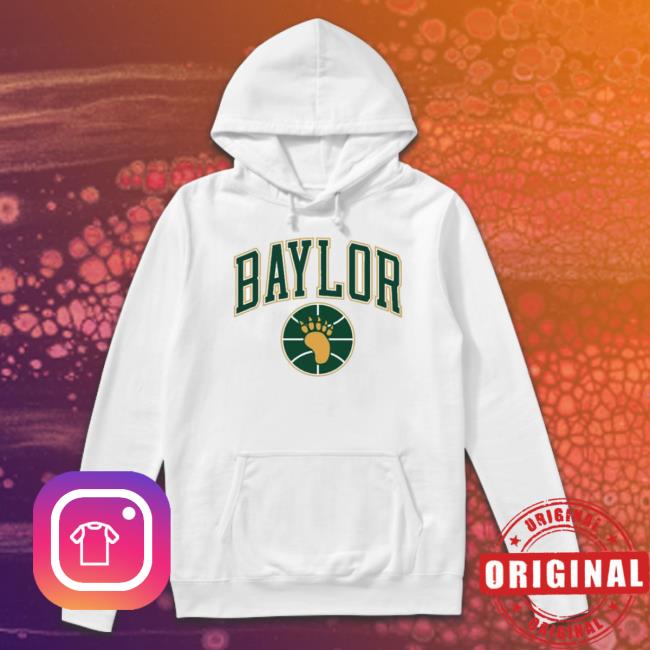 Baylor Bear Paw Basketball Ringer Shirt