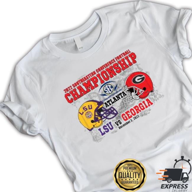 Southeastern Conference Football Championship Lsu Vs Georgia 2022 Sweaters Southeastern Conference Football Championship Lsu Vs Georgia 2022 Tee Shirt