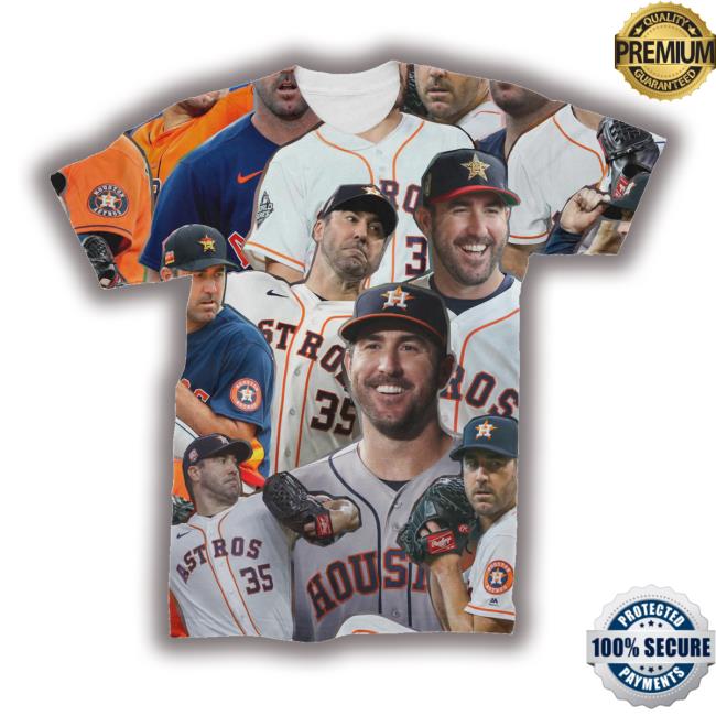 Justin Verlander Photo Collage Tee Shirt