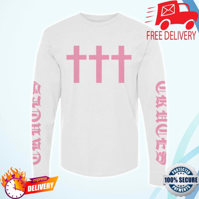 Original Crosses Cult Merch Store Cruces Long Sleeve White Hoodie Sweatshirt Crossescult Shop