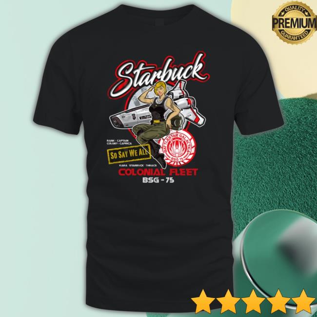 Starbucks Colonial Fleet Pilots shirt