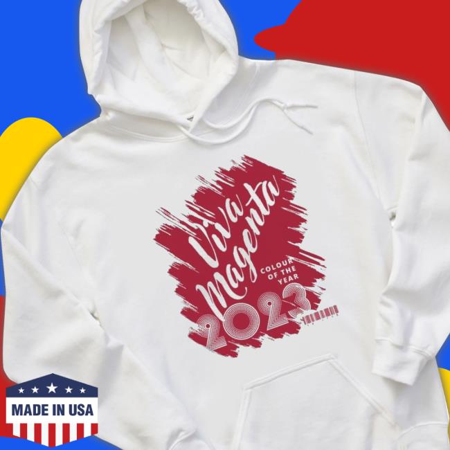 Viva Magenta Colour Of 2023 Hooded Sweatshirt