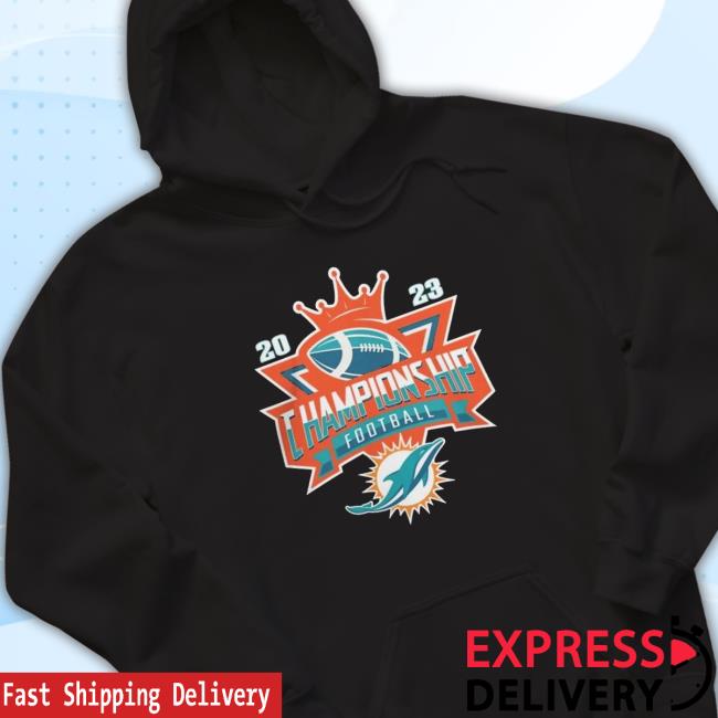 Miami Dolphins Football 2023 Championship Crown Logo shirt, hoodie, tank top, sweater and long sleeve t-shirt