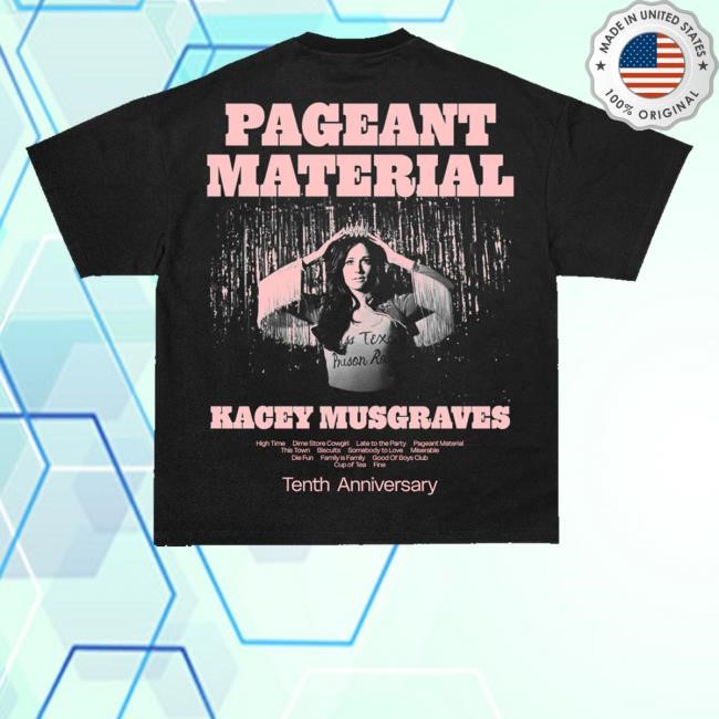 Official Kacey Musgraves Merch Store Shop Pageant Material 10Th Anniversary Tank Top
