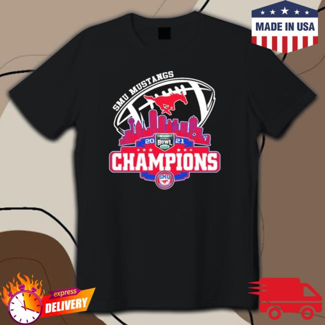 Smu Mustangs City Bowl Champions Tee Shirt