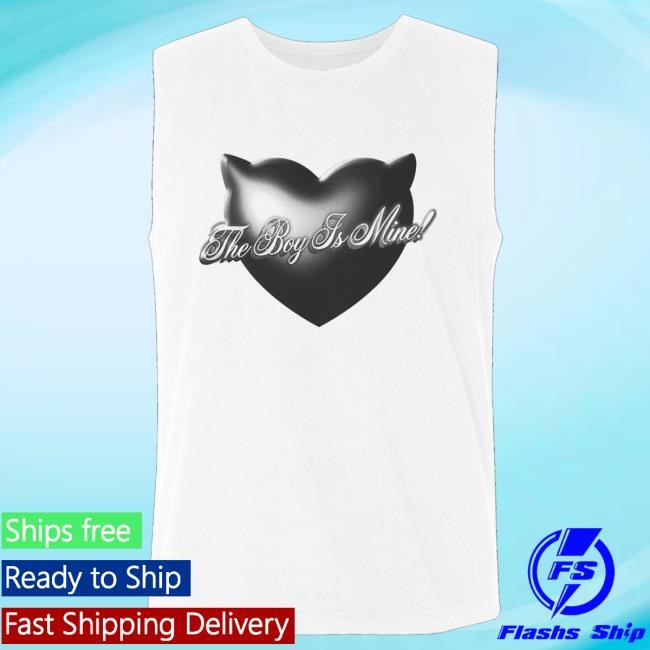 Official Ariana Grande Merch The Boy Is Mine Muscle Tee White Sweatshirt
