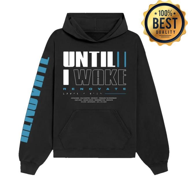 Until I Wake Merch Renovate Logo Zip Up Hooded Sweatshirt