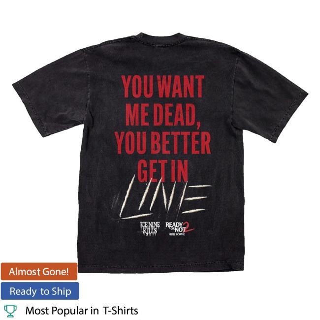 Get In Line Hooded Sweatshirt Ink Merch Store