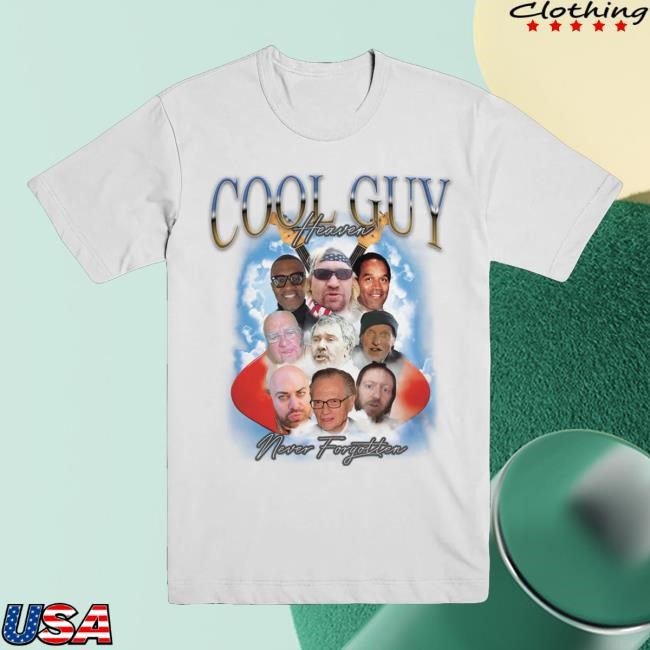 Official Ymh Studios Merch Store Cool Guy Heaven Bootleg T-Shirt - White Shirts