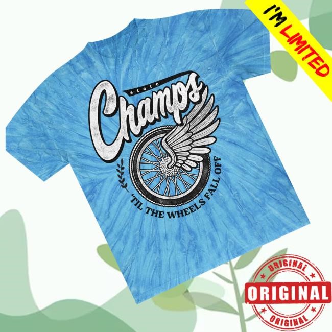 Official State Champs Merch Shop Store Wheels Tie Dye Tee Shirt