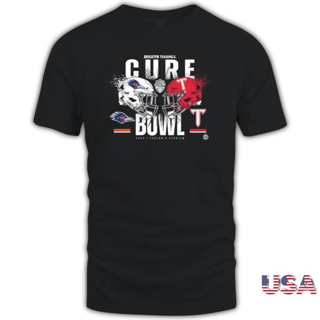 Troy Trojans Vs Utsa Roadrunners 2022 Duluth Trading Cure Bowl Hoodie