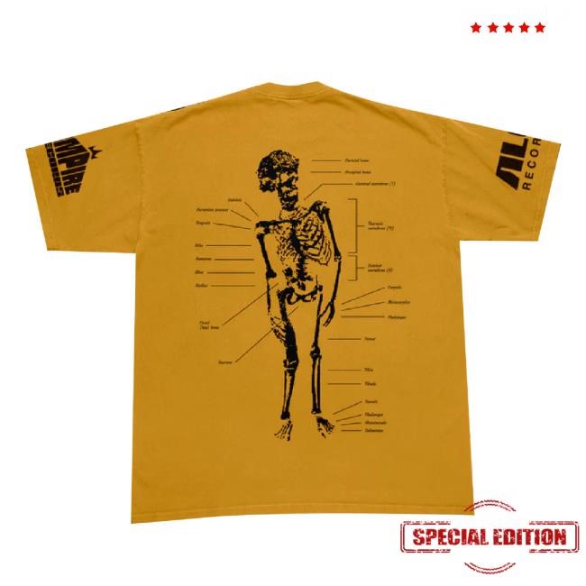 Trending Bones Yellow Shortsleeve Unisex Sweatshirt Roc Marci Shop Merch Store