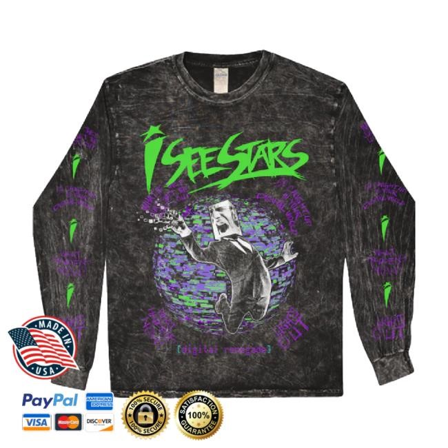 Trending I See Stars - Digital Renegade Mineral Wash Hoodie Sweatshirt Sumerian Merch Shop Store