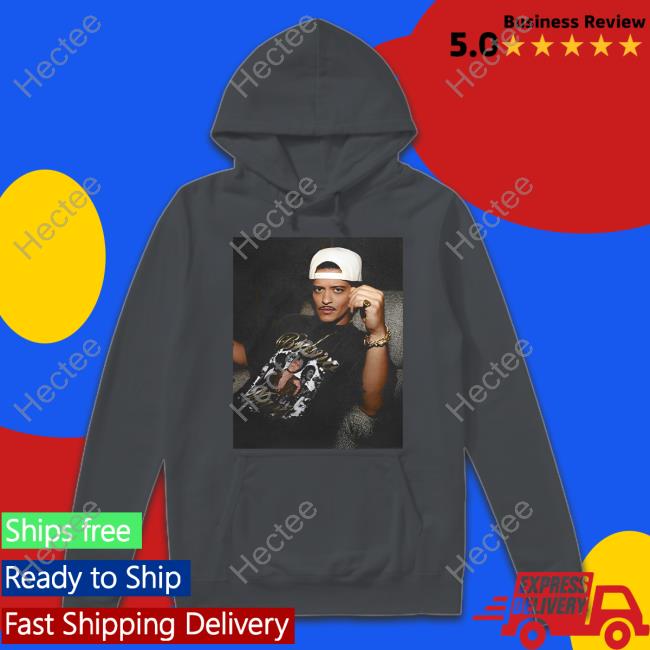 Bruno Mars T-Shirt Inside A Bruno Mars Hoodie