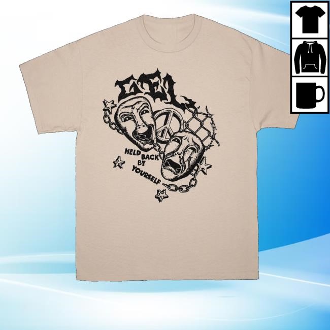 Gelhardcore Merch Store Predominant Mask T-Shirt, Hoodie, Tank Top, Sweater And Long Sleeve T-Shirt Gel Predominant Mask Held Back By Yourself