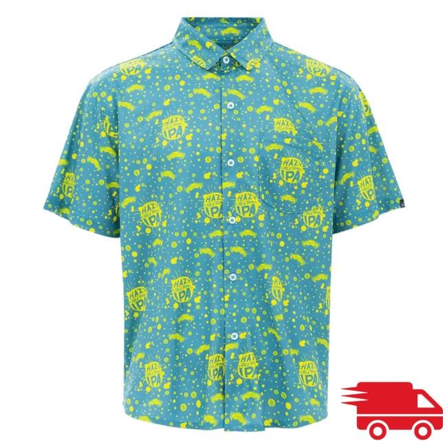 Sierra Nevada Merch Hazy Sports Button Down Tee Shirt