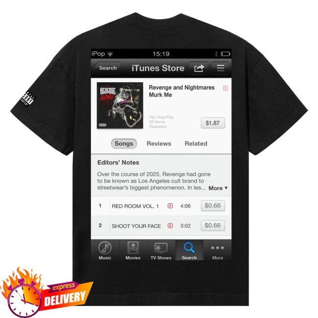 Revenge Merch Store I Did It Without An Album Shirt