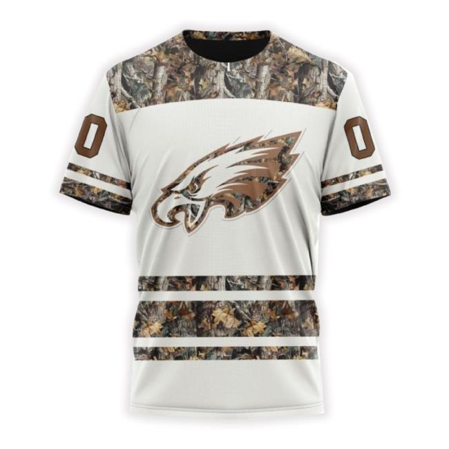 Personalized Philadelphia Eagles Special Camo Hunting Mascot Design 3D Tee