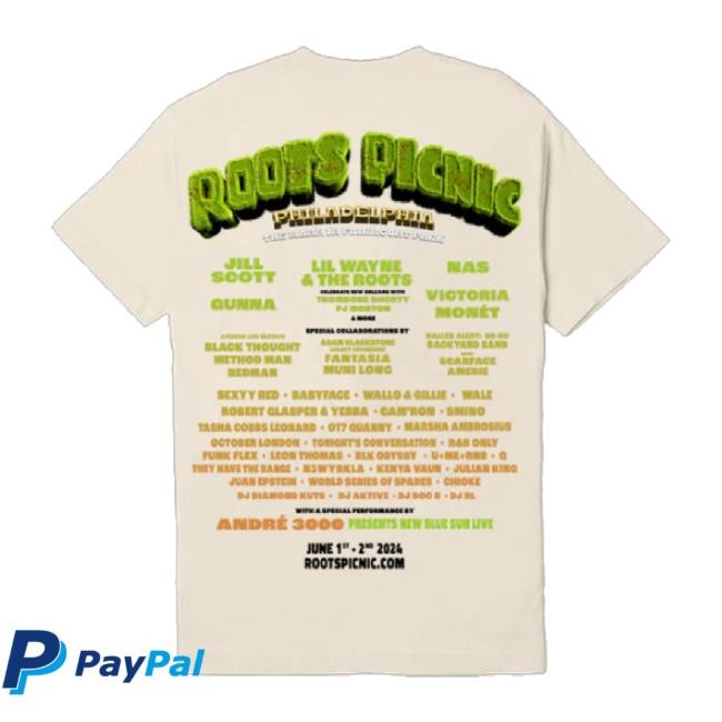 Original Roots Picnic 24 Cream Presale Hoodie Sweatshirt The Roots Picnic Shop