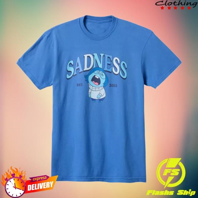 Official Inside Out 2 Merch Store Sadness Tee Shirt