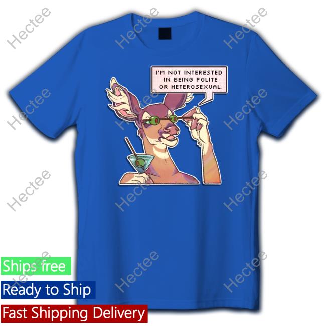 Clovencraft I'm Not Interested In Being Polite Or Heterosexual Reindeer Hoodie