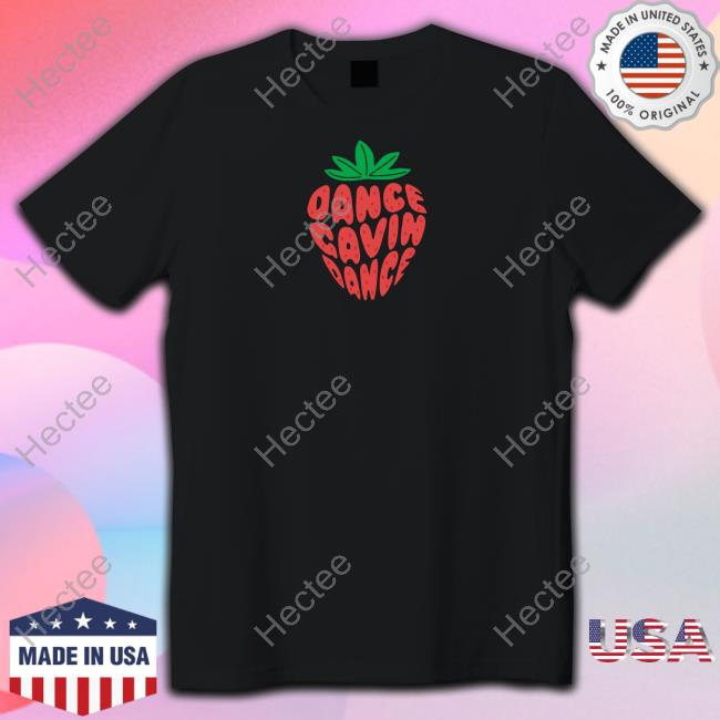Strawberry Text Dance Gavin Dance Shirt
