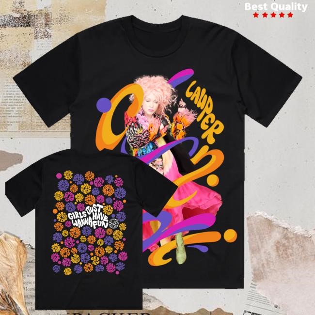 Cyndi Lauper Store Merch Shop 2025 Swirl Tour Tee Shirt