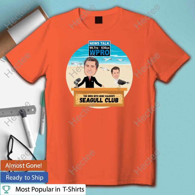 Official Wpro Gene The News With Gene Valicenti Seagull Club Long Sleeve Shirt