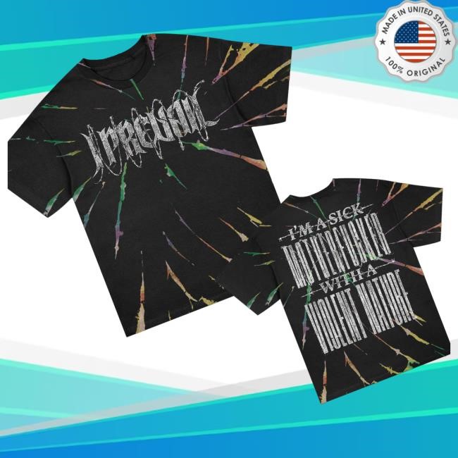 Iprevail Merch Shop Violent Nature Black Tie-Dye Tee