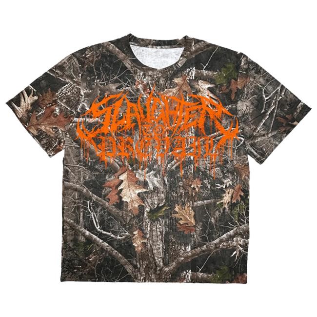 First Blood Merchandise Merch Store Slaughter To Prevail - Camo White Mask T-Shirt