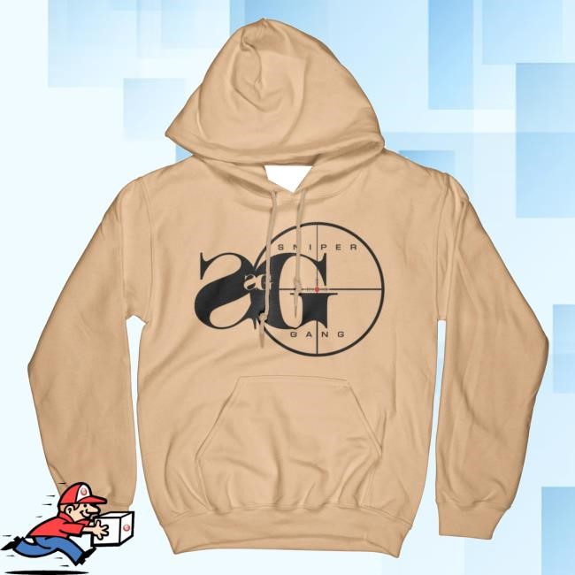 Sniper Gang Merch Store Sniper Gang Logo (Old Gold) Shirts