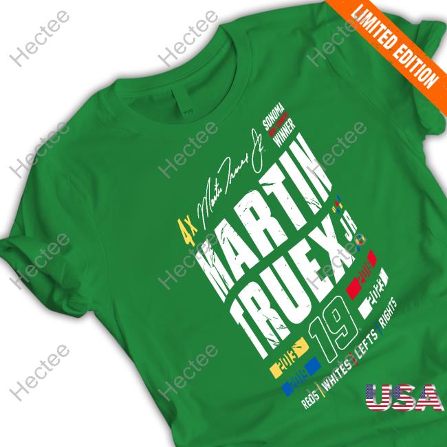 Sonoma Wine Country Winner Martin Truex Jr 19 Reds Whites Lefts Rights Hooded Sweatshirt