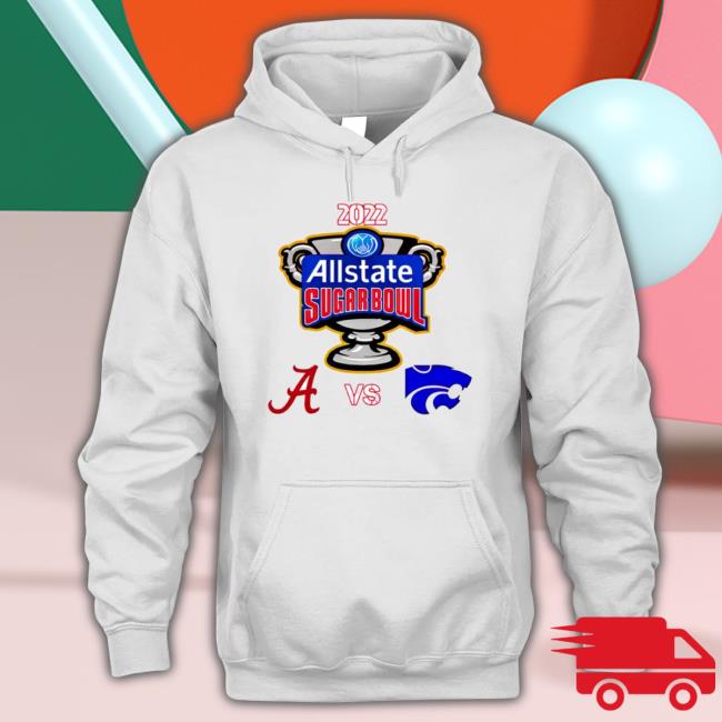 Alabama Crimson Vs Kansas State Wildcats 2022 Sugar Bowl Hooded Sweatshirt
