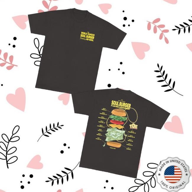 Txdxe Merch Store Shop Soul Burger Tour Limted Shirt