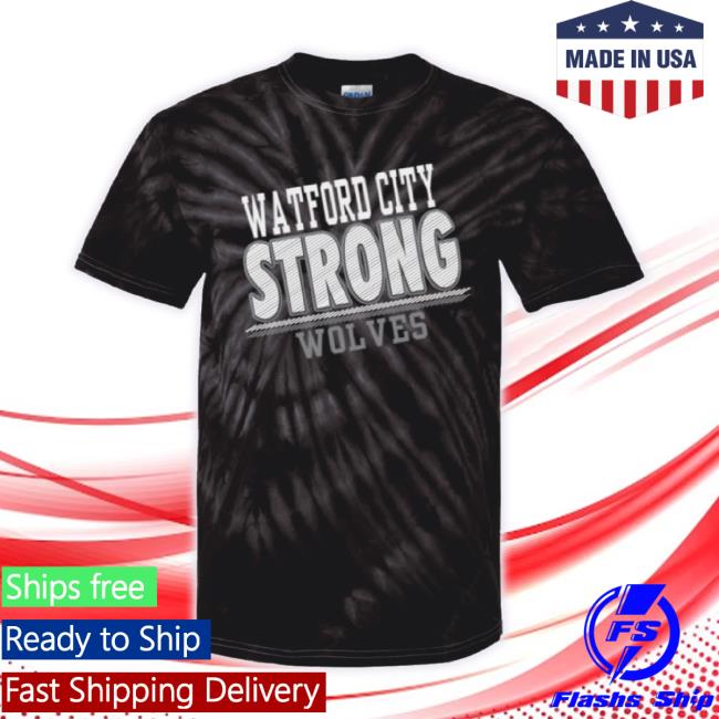 Official Watford City Strong Wolves Tie Dye Long Sleeve Tee
