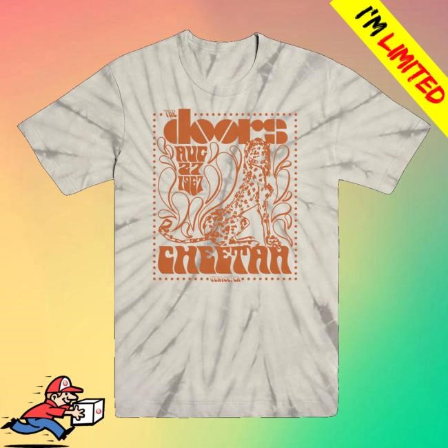 The Doors Merch Store The Doors Live At The Cheetah Tie-Dye Crewneck Sweatshirt