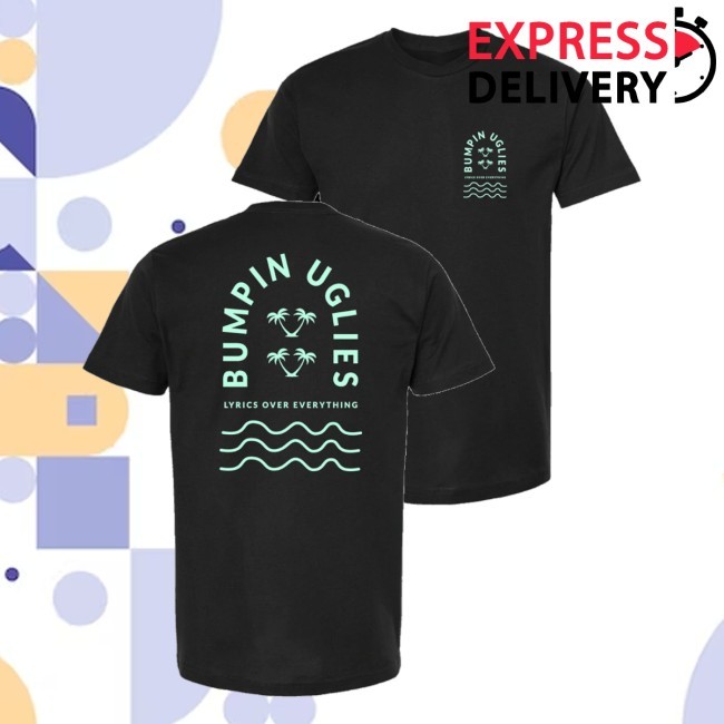 Bumpin Store Merch Wavy Palm Tee Shirt Black