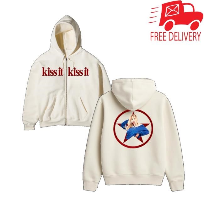 Renee Rapp Shop Merch Kiss It Zip Hoodie