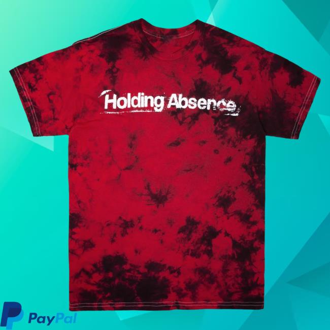Official Merch Bar Holding Absence Crooked Melody Hot Shirt Red Tie Dye MerchBar