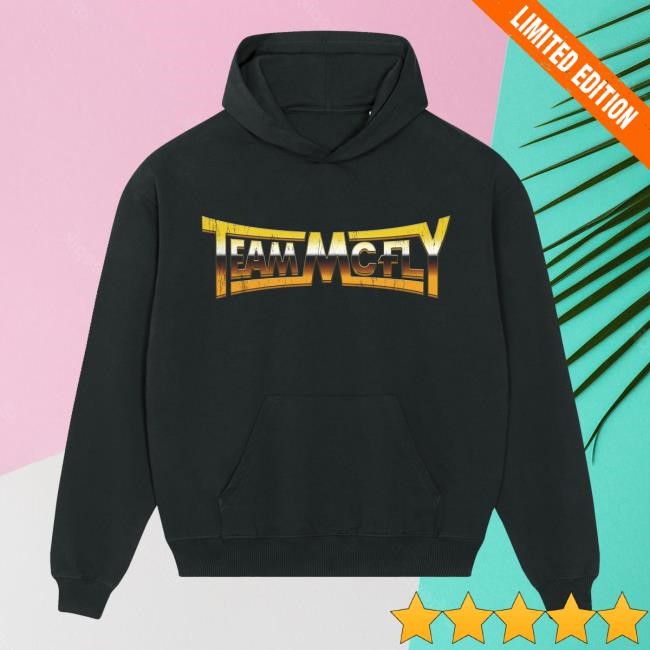 Mcfly Merch Shop Store Team Mcfly Black Long Sleeve Shirt