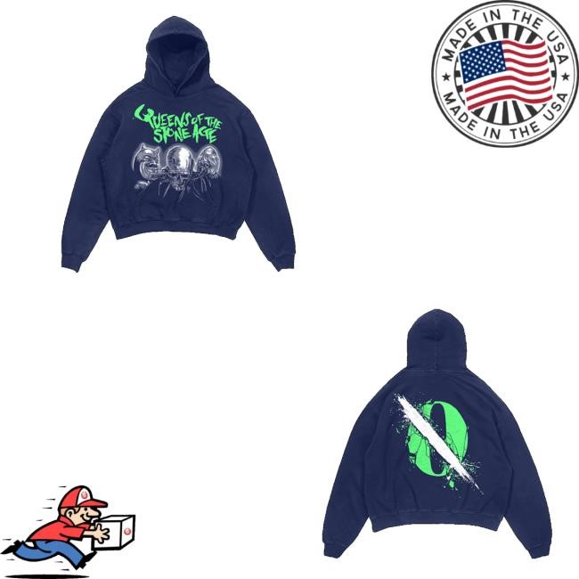 Qotsa Merch Clockwork Monster Hoodie Long Sleeve T Shirt