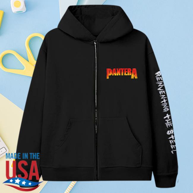 Official Pantera Merch Store Pantera Reinventing The Steel Zip-Up Sweater