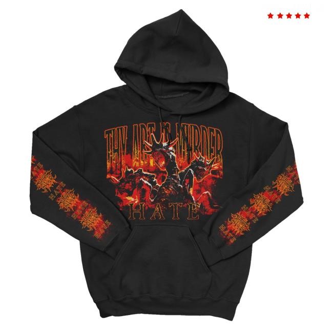 Official Indiemerchstore Thy Art Is Murder "Hate" T-Shirt, Hoodie, Tank Top, Sweater And Long Sleeve T-Shirt