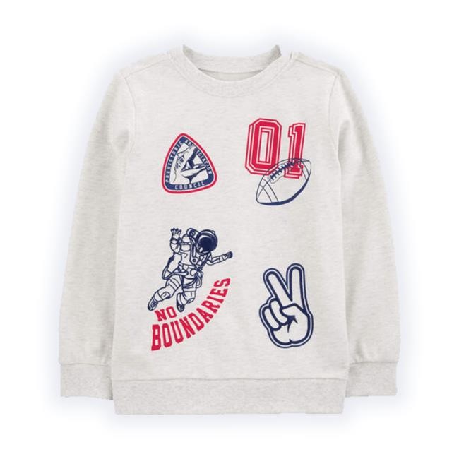 Official Trending Kid Patch French Terry Pullover Hoodie