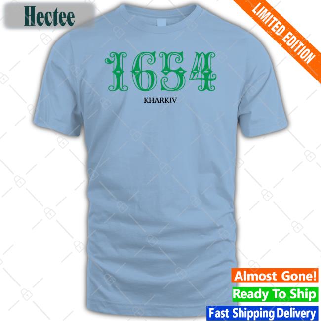 Iryna Voichuk Wearing 1654 Kharkiv T Shirt