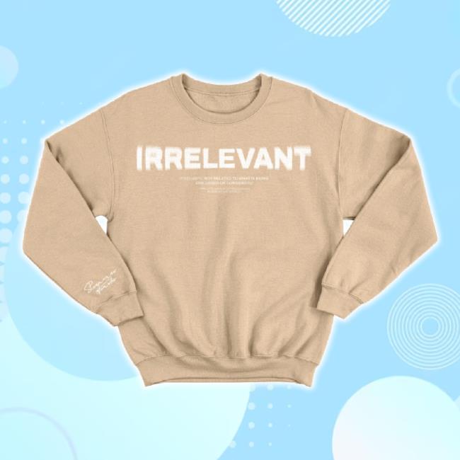 Original The Streamer Awards Merch Store Irrelevant Crewneck TankTop 2024 Thestreamerawards Shop