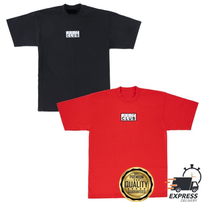 Shopproclub Store Pro Club Heavyweight Short Sleeve Embroidered Box Logo Funny Shirt