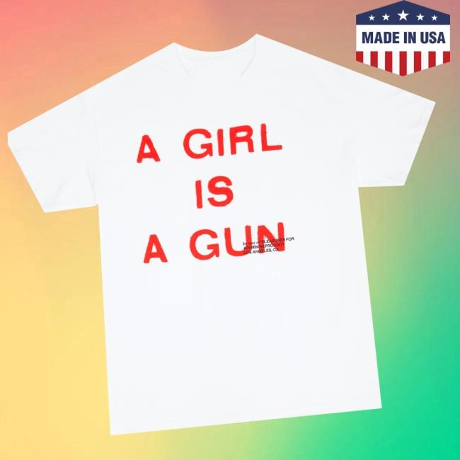 Pleasuresnow Merch Store Girl Is A Gun White Funny Shirt