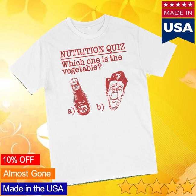 Breadandwaterprintshop Merch Reagan Nutrition Quiz Vintage Reproduction Hoodie