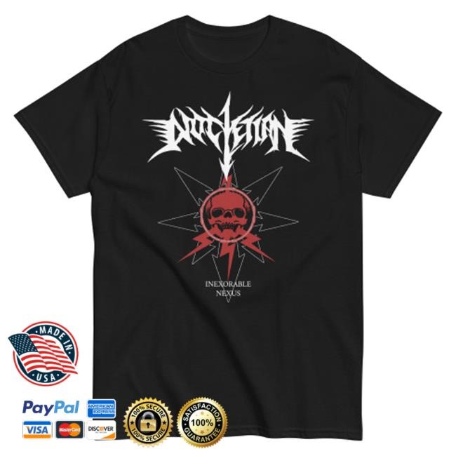 Official Nwn Productions Merch Diocletian Chaos Skull Red White Hoodie Sweatshirt